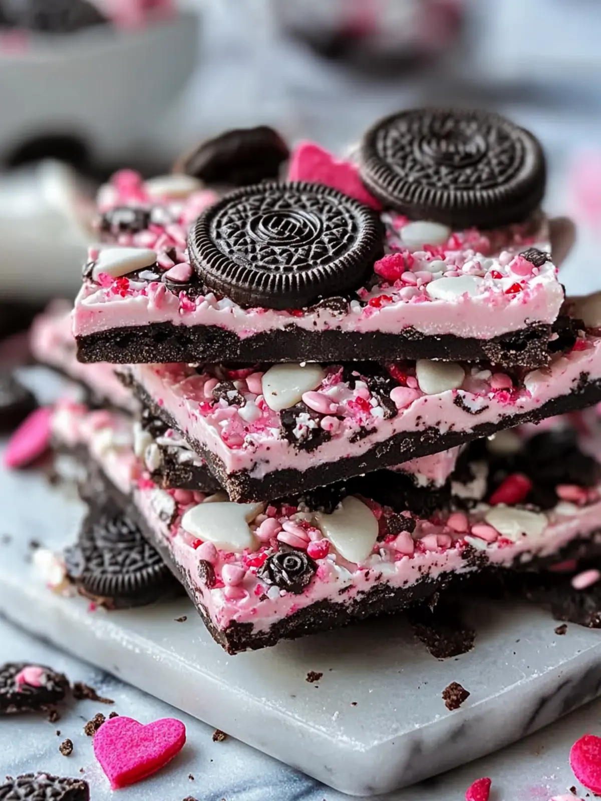 Irresistible Valentine's Day Oreo Cookie Bark in 30 Minutes 4 Valentine’s Day Oreo Cookie Bark