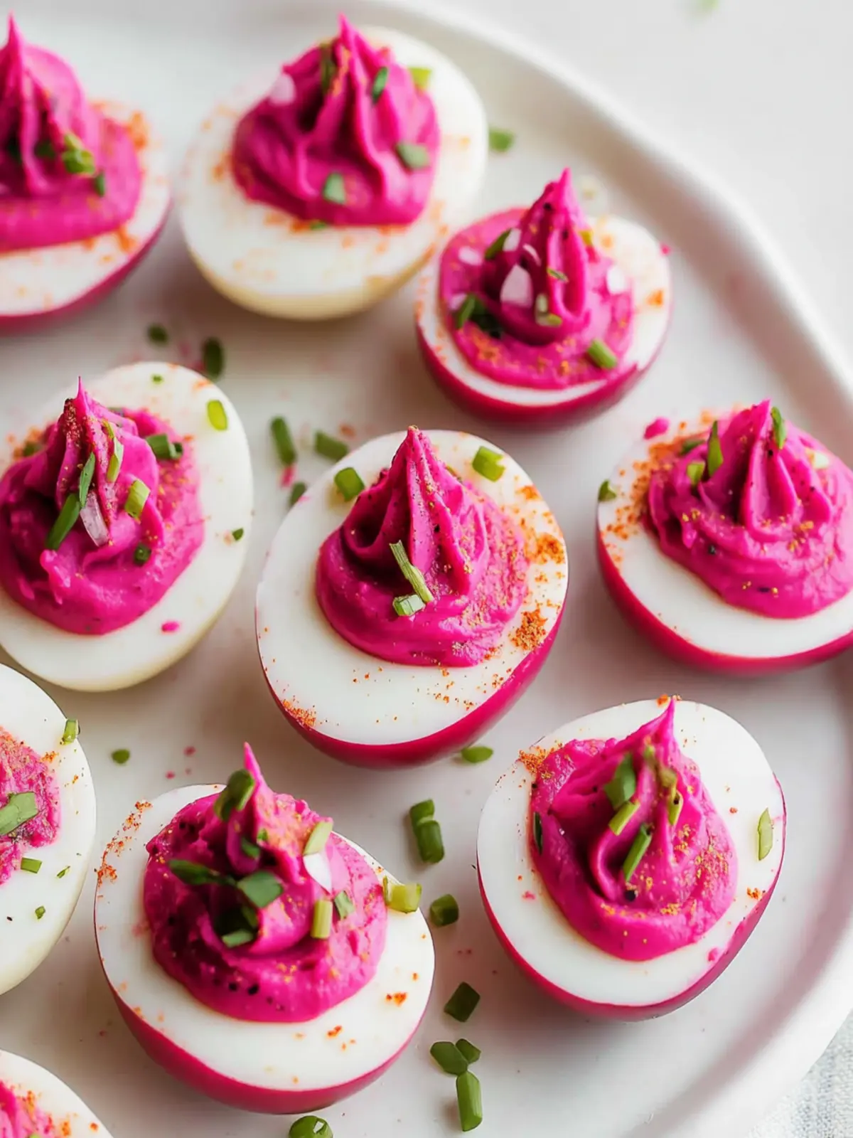 Beet Pickled Deviled Eggs for a Colorful Twist on Classic! 3 Beet Pickled Deviled Eggs