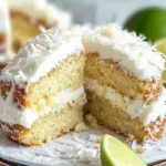 Vegan Coconut Cake with Lime Glaze – A Tropical Delight 2 Vegan Coconut Cake