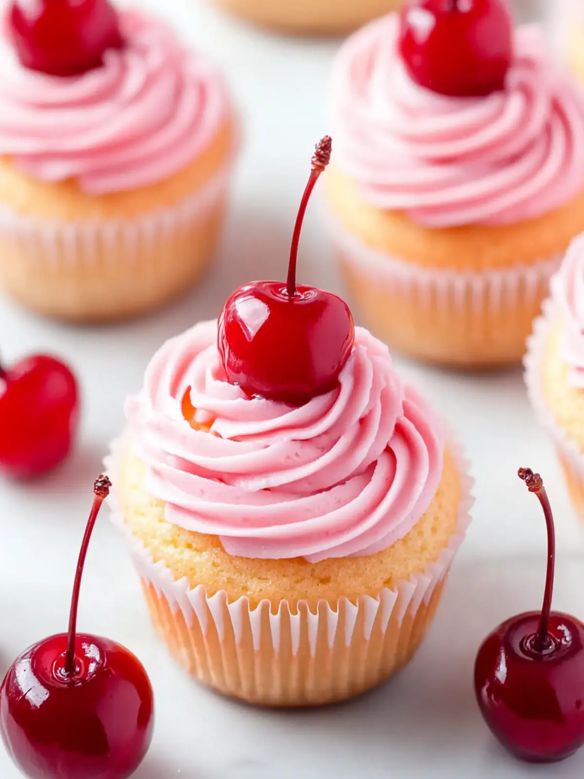 Maraschino Cherry Cupcakes: Sweet, Whimsical Delights Await! 3 Maraschino Cherry Cupcakes