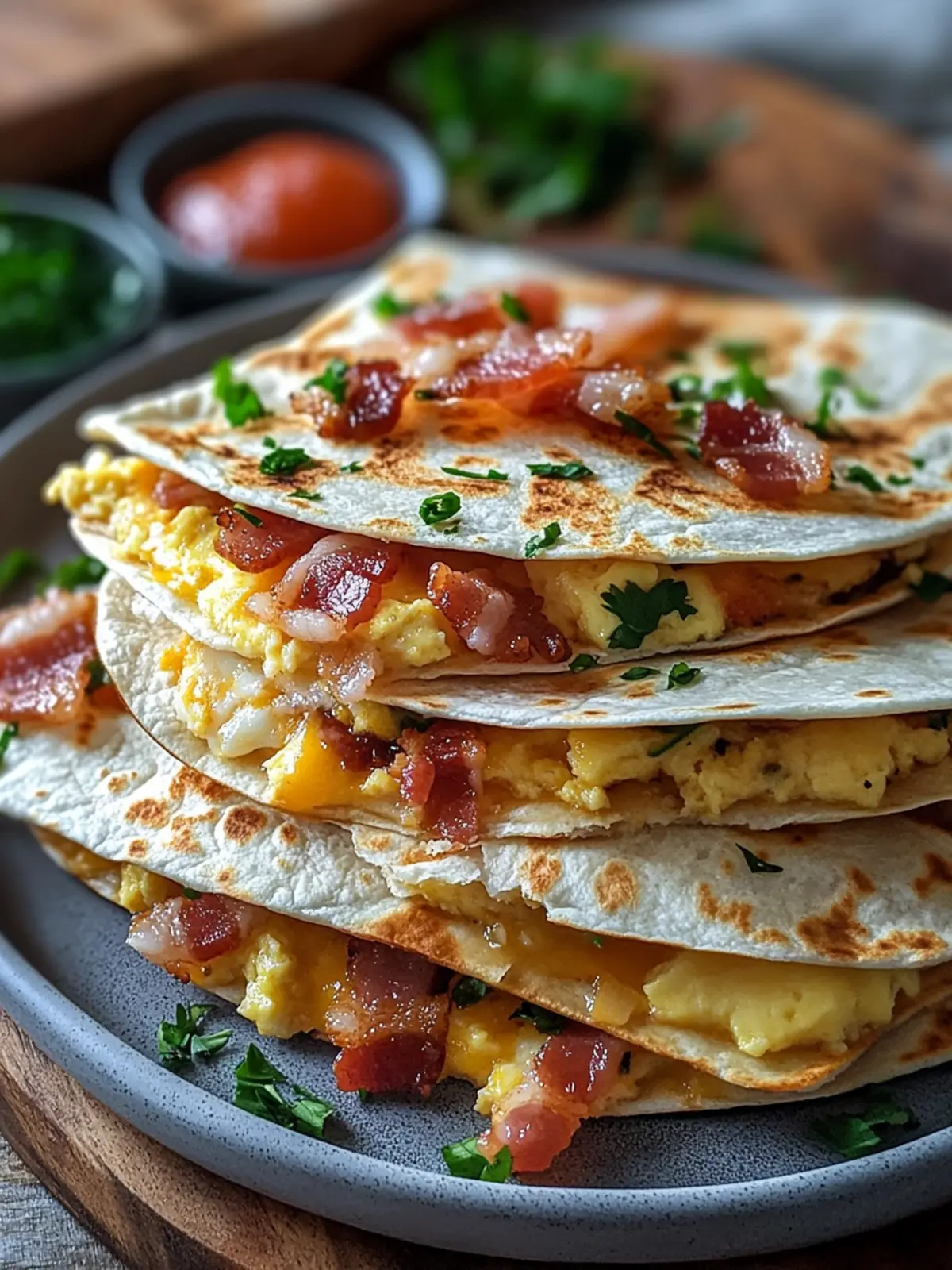 Bacon Egg Cheese Breakfast Quesadillas for Busy Mornings 3 Bacon Egg Cheese Breakfast Quesadillas