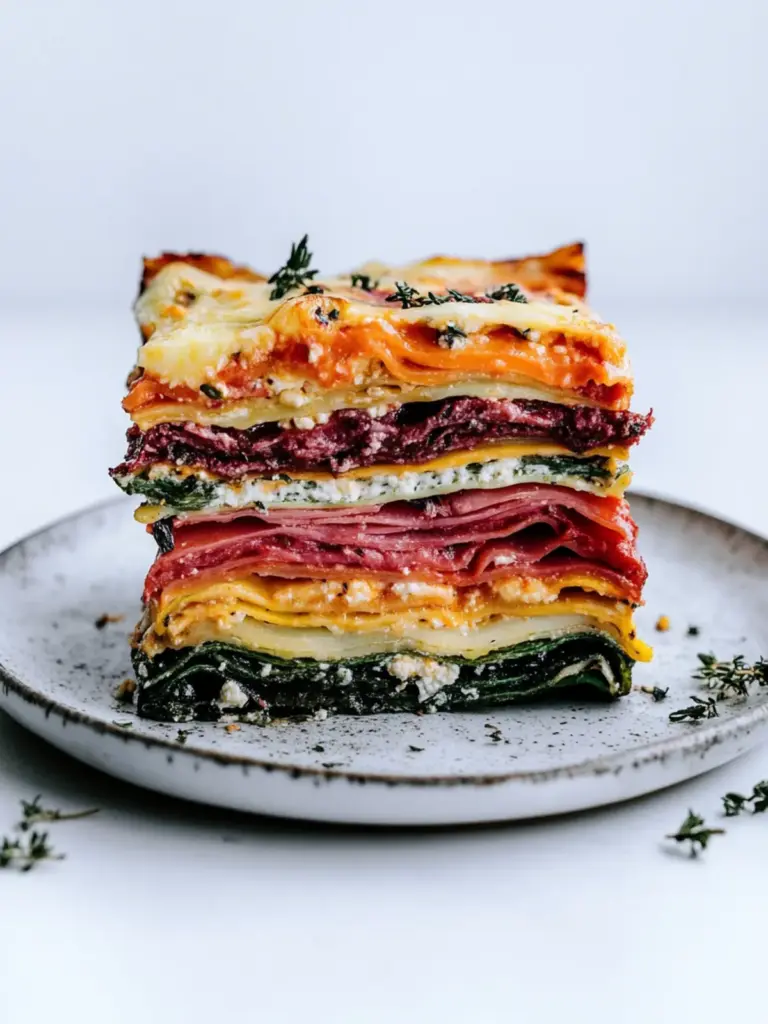 Vegetable Packed ‘Rainbow’ Lasagne