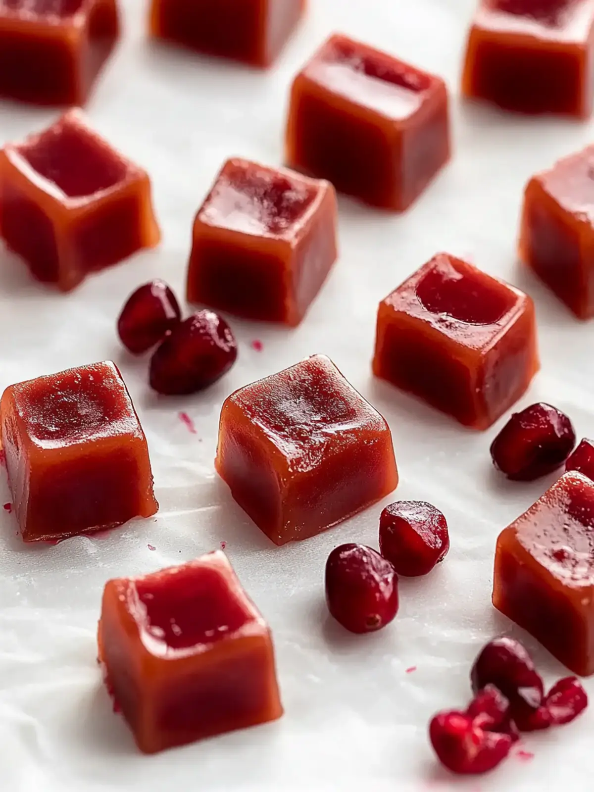 Sweet Cranberry Pomegranate Caramels: No-Thermometer Holiday Treats 2 Sweet Cranberry Pomegranate Caramels