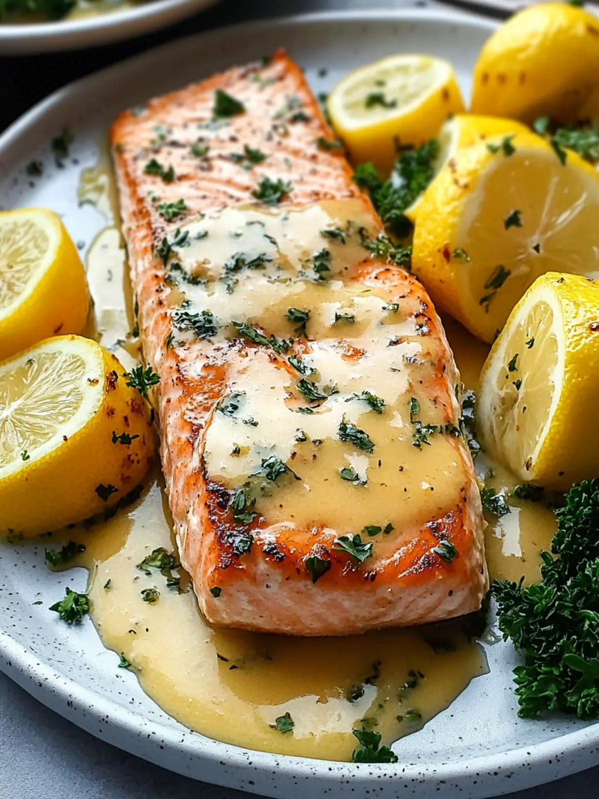 Lemon Butter Salmon: Quick, Crispy Potatoes & Broccoli Bliss 4 Lemon Butter Salmon