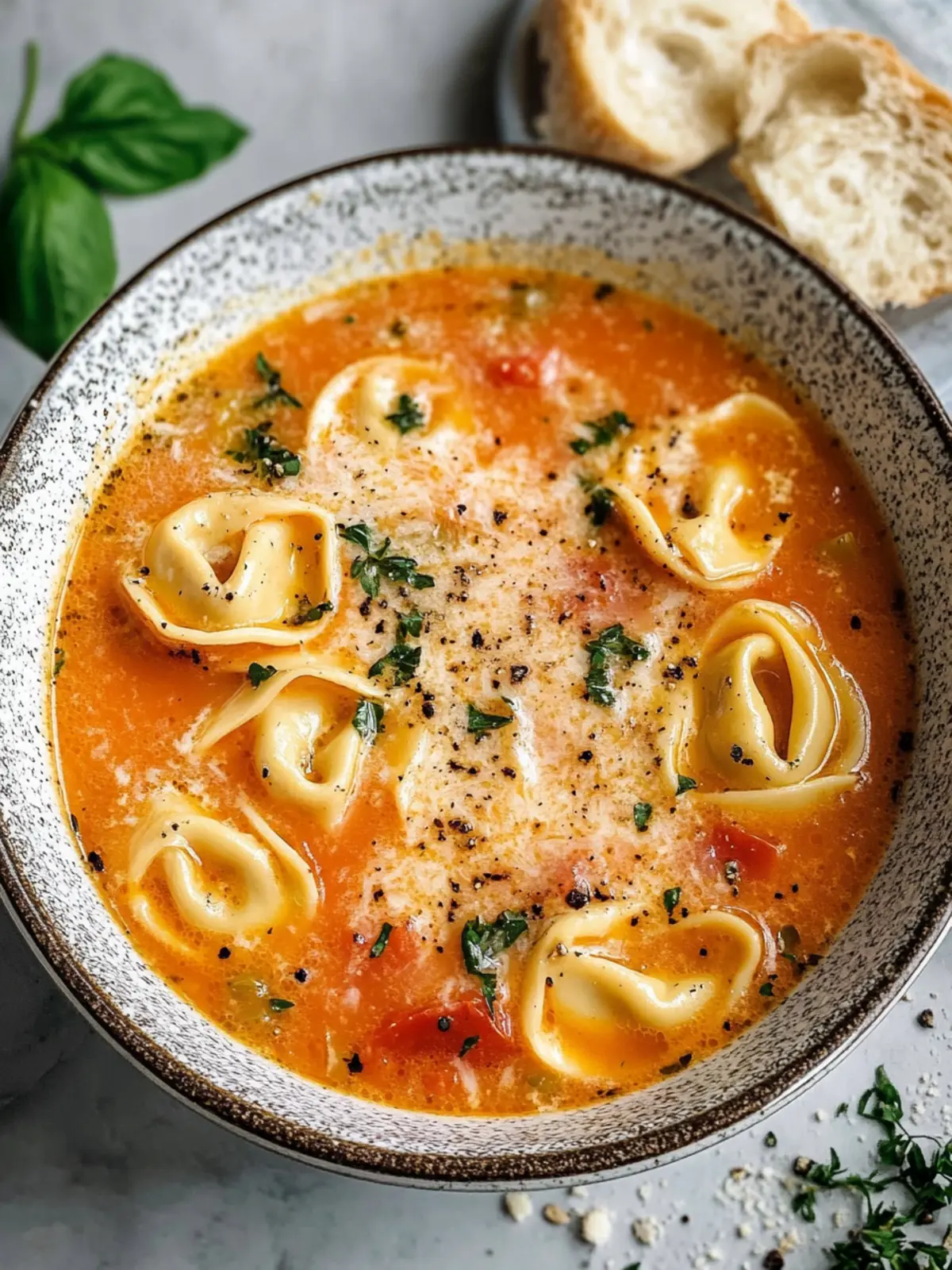 Creamy Tomato Tortellini Soup to Warm Your Soul 3 Tomato Tortellini Soup