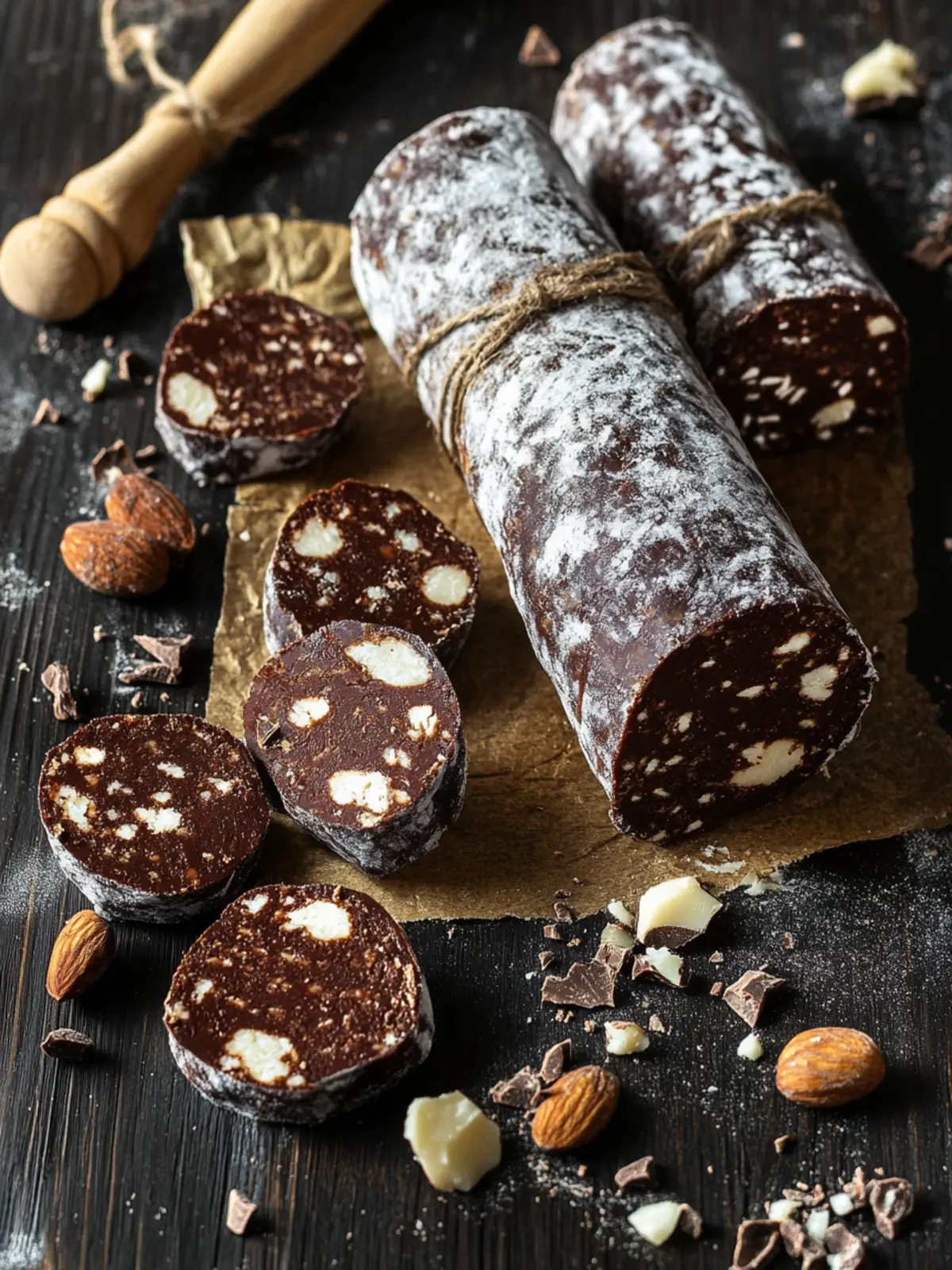 Decadent Chocolate Salami: Your New No-Bake Holiday Treat 4 Chocolate Salami