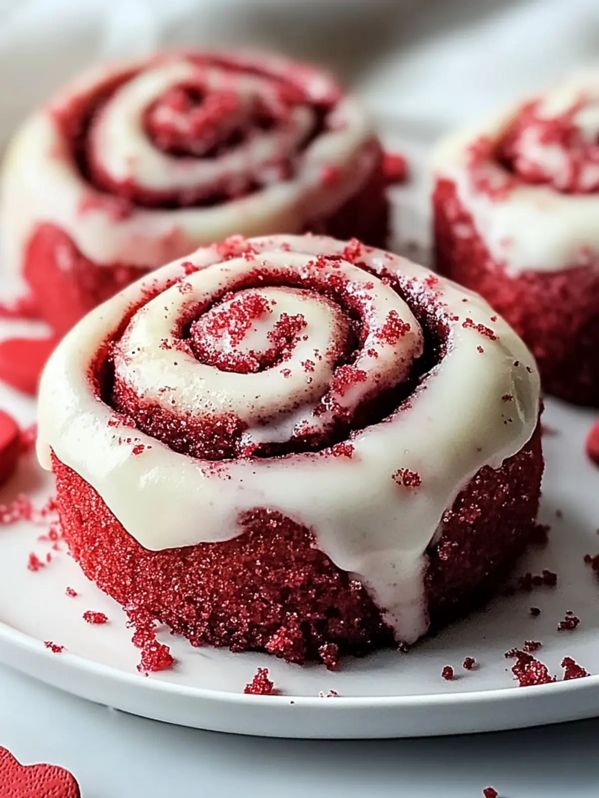 Red Velvet Valentine’s Cinnamon Rolls for a Sweet Surprise 4 Red Velvet Valentine’s Cinnamon Rolls