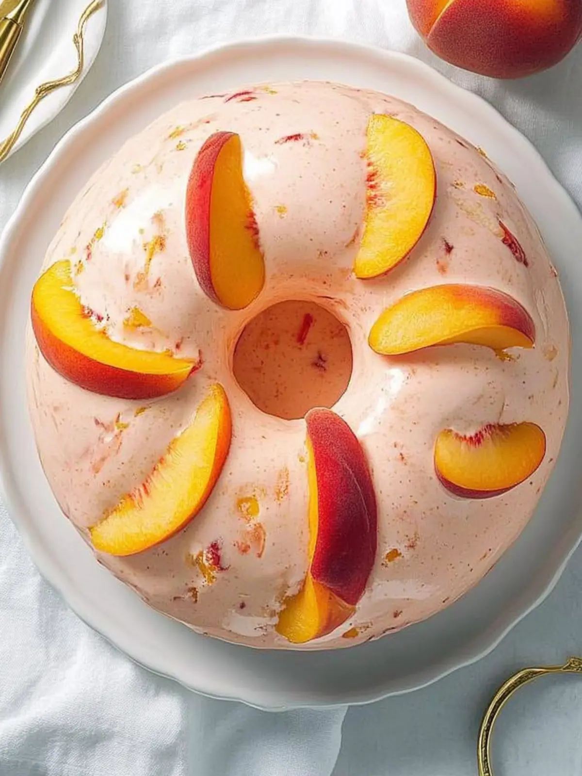 Deliciously Light Peach Bavarian for Summer Celebrations 4 Peach Bavarian