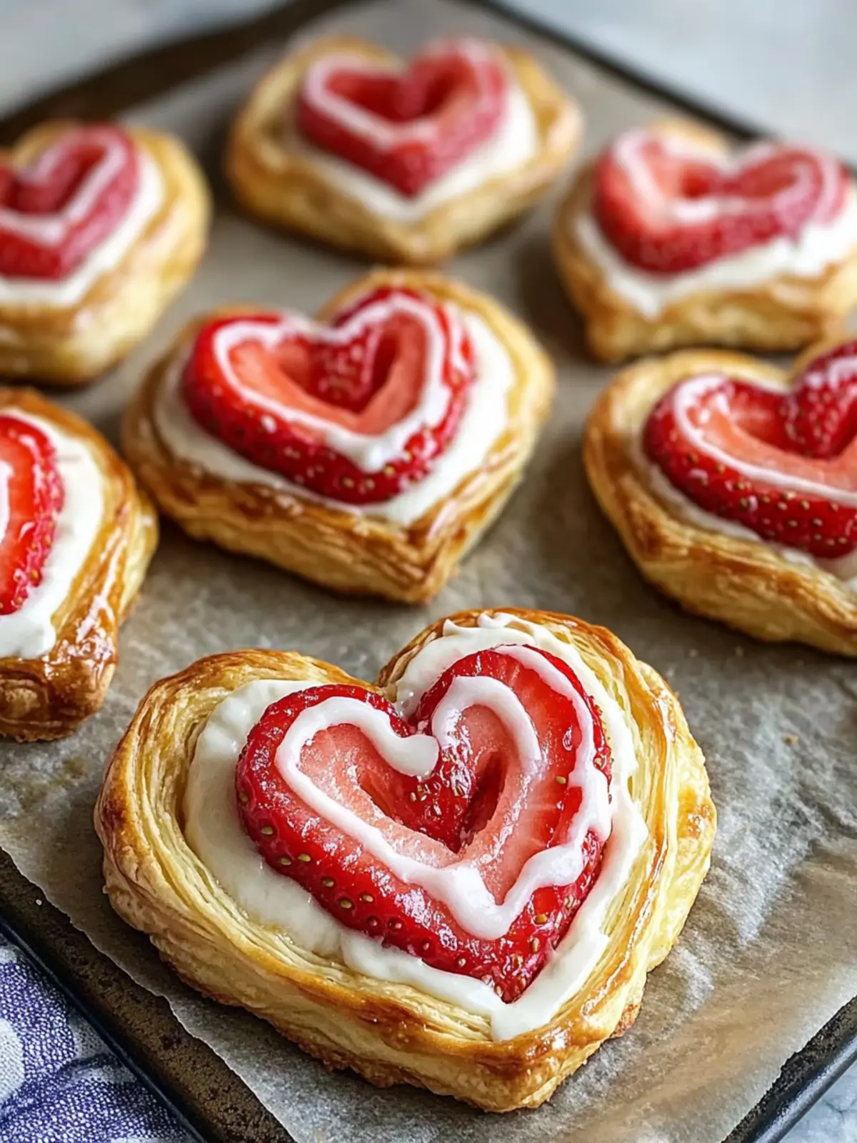 Irresistible Strawberry Cream Cheese Heart Danishes to Love 2 Strawberry Cream Cheese Heart Danishes