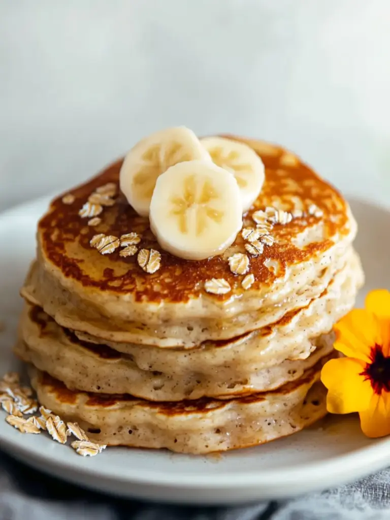Fluffy Oatmeal Pancakes