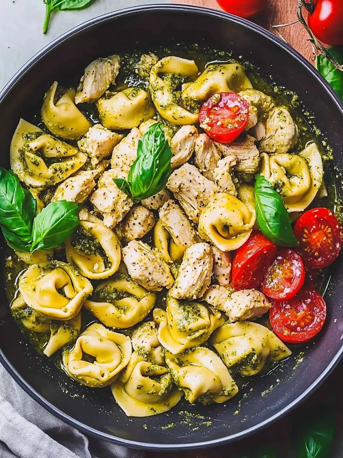 Pesto Chicken Tortellini: A Colorful Veggie Delight 5 Pesto Chicken Tortellini