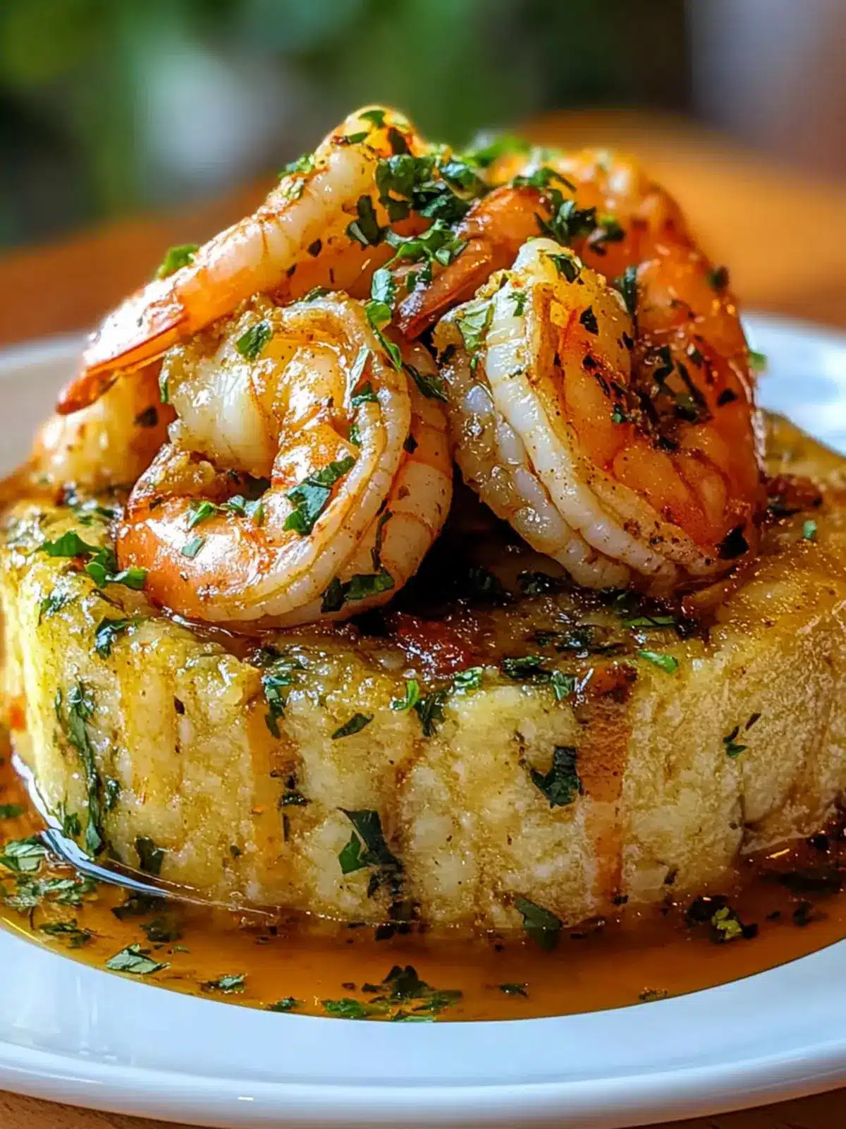 Garlic Shrimp Mofongo