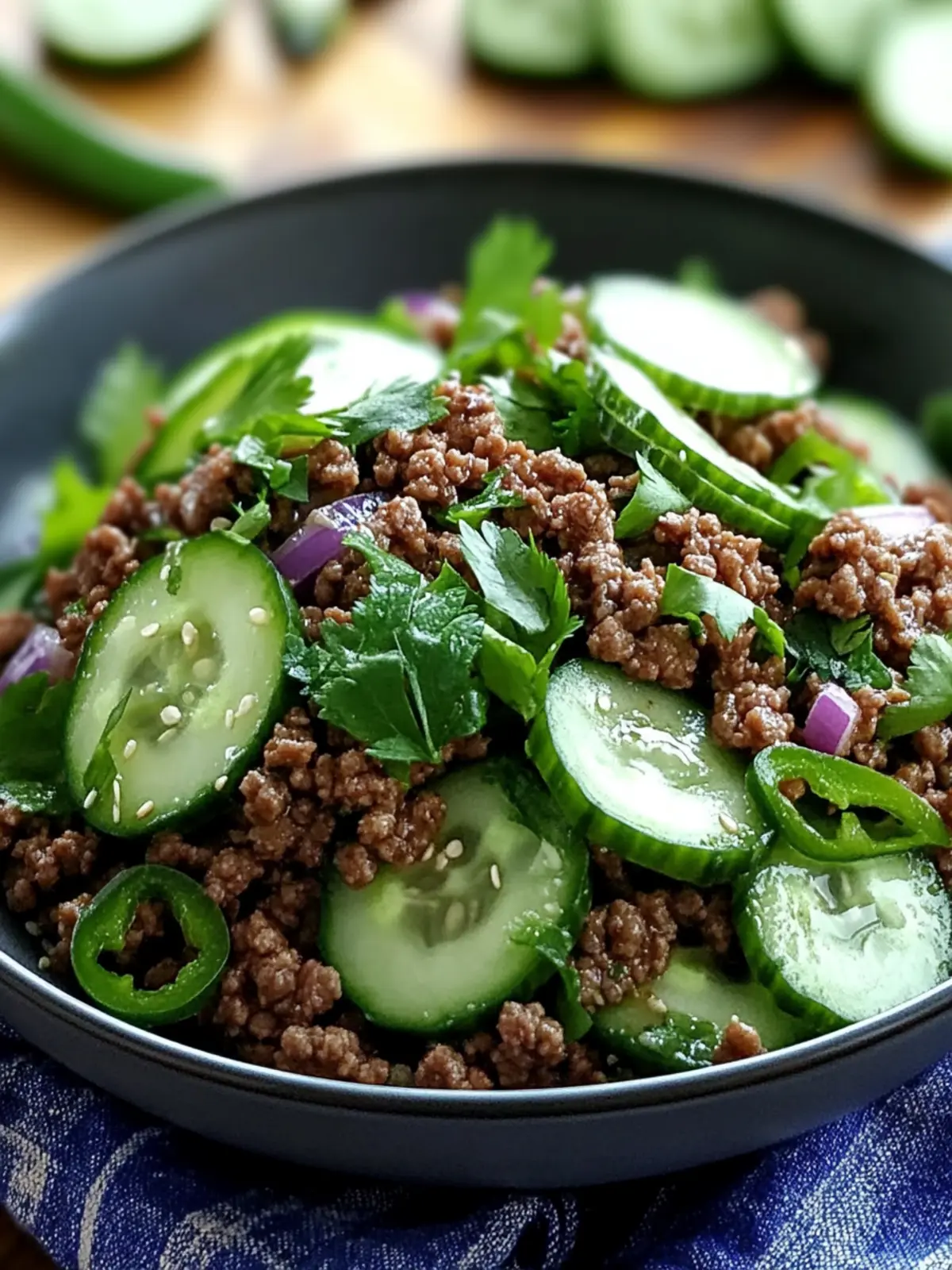 Delicious Korean Ground Beef with Cucumber Salad in 25 Minutes 3 Korean Ground Beef with Cucumber Salad