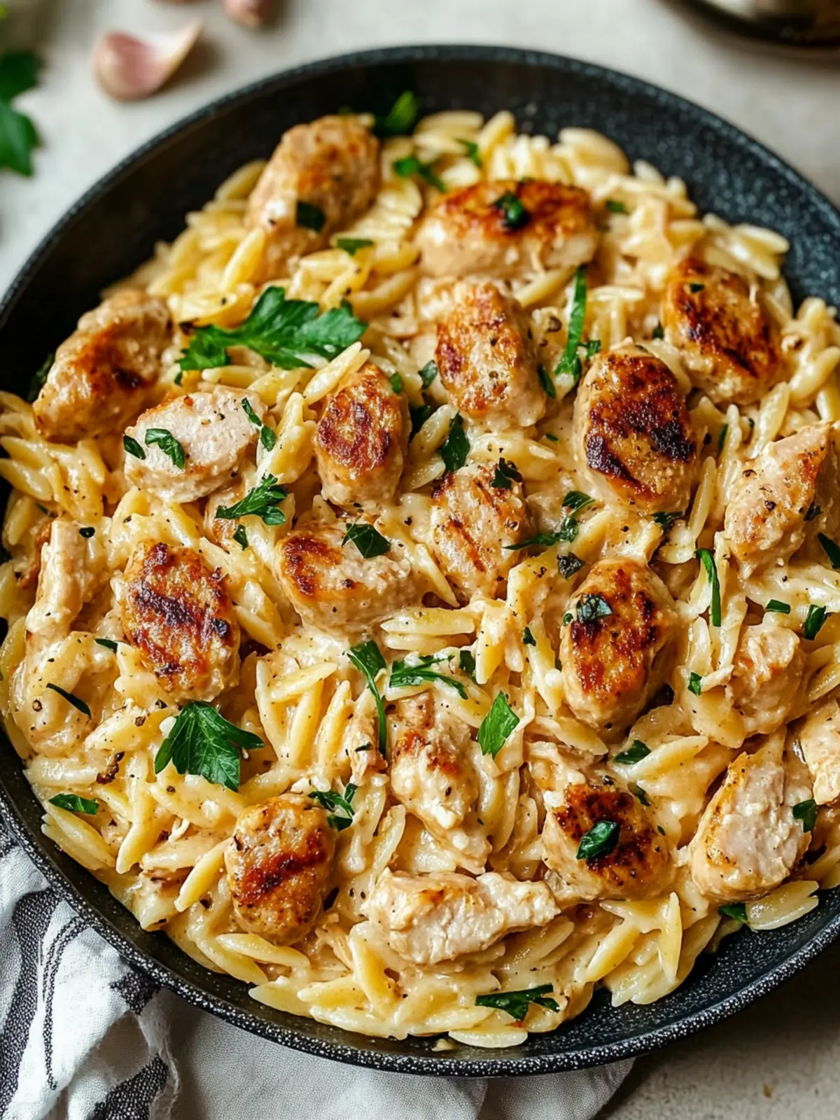 Creamy Chicken Sausage Orzo: Your New One-Pan Wonder 4 Creamy Chicken Sausage Orzo