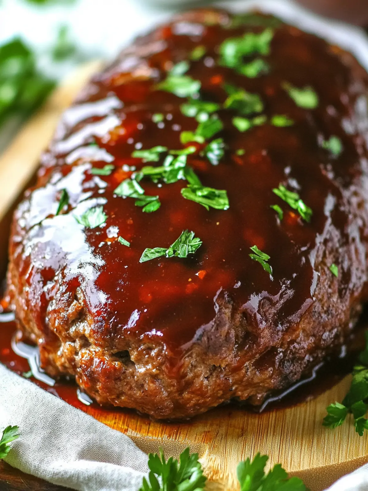 Delicious BBQ Meatloaf with a Sweet Sticky Glaze 2 BBQ Meatloaf