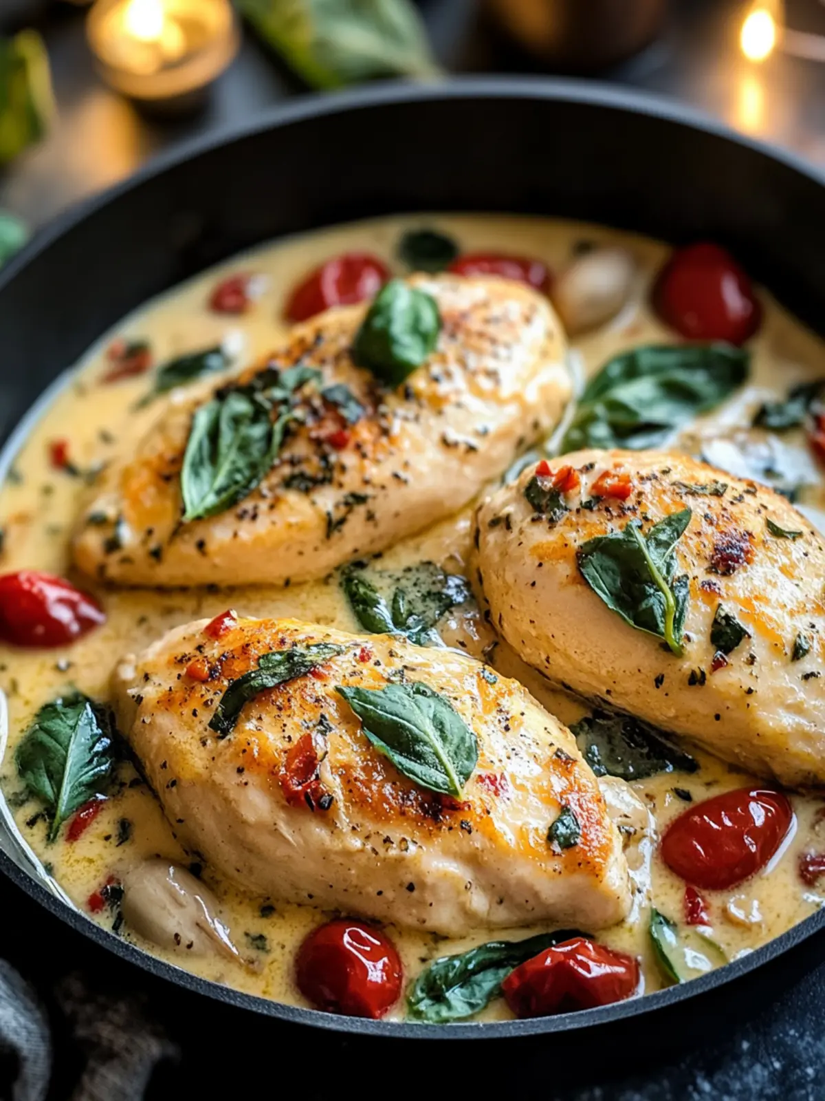 Creamy Tuscan Chicken: A Flavor-Packed Dinner Delight 2 Creamy Tuscan Chicken