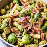Brussels Sprouts and Bacon Pesto Pasta in 30 Minutes! 6 Brussels Sprouts and Bacon Pesto Pasta