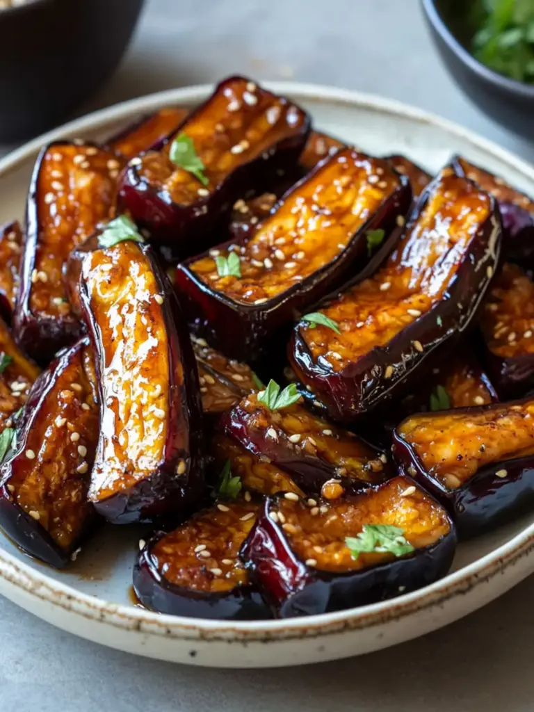 Miso Glazed Eggplant