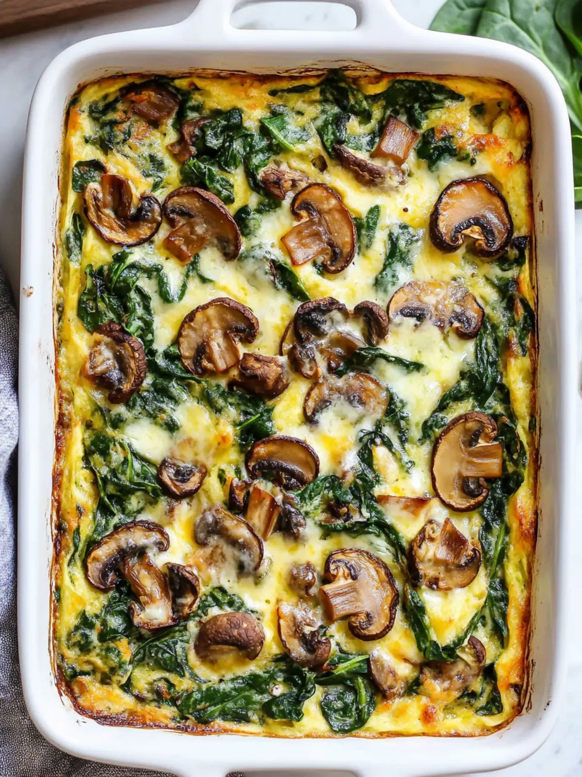 Delicious Spinach Mushroom Breakfast Casserole for Brunch Bliss 2 Spinach Mushroom Breakfast Casserole