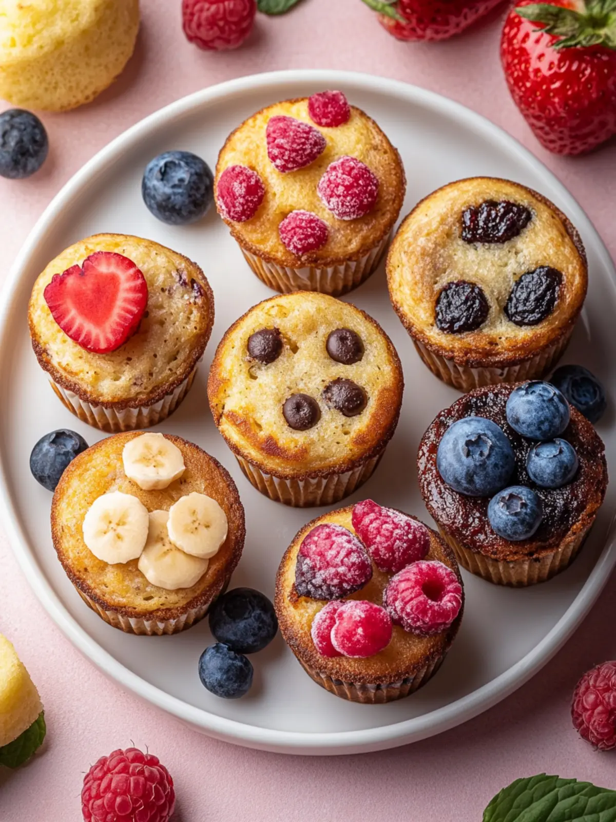 Pancake Muffins with Six Flavors: A Breakfast Delight! 4 Pancake Muffins with Six Flavors