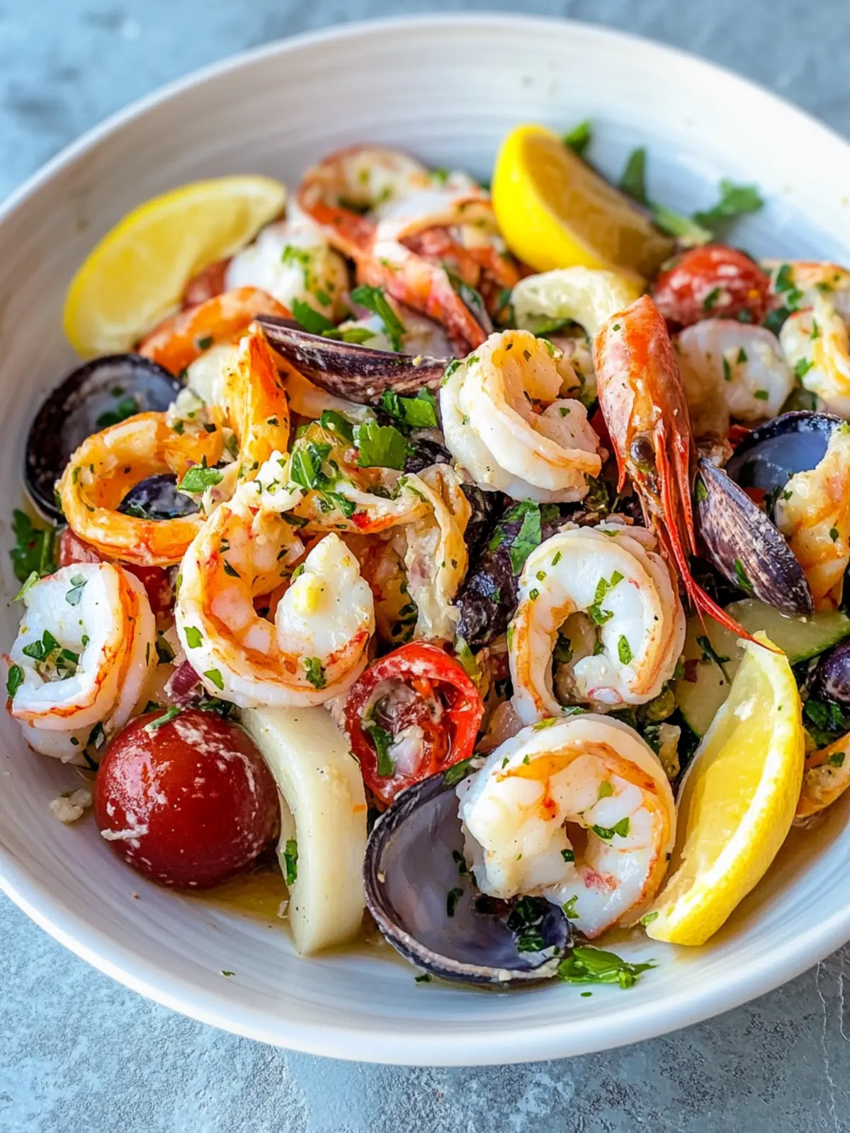 Seafood Salad Delight: Fresh Italian Insalata di Mare Recipe 2 Seafood Salad
