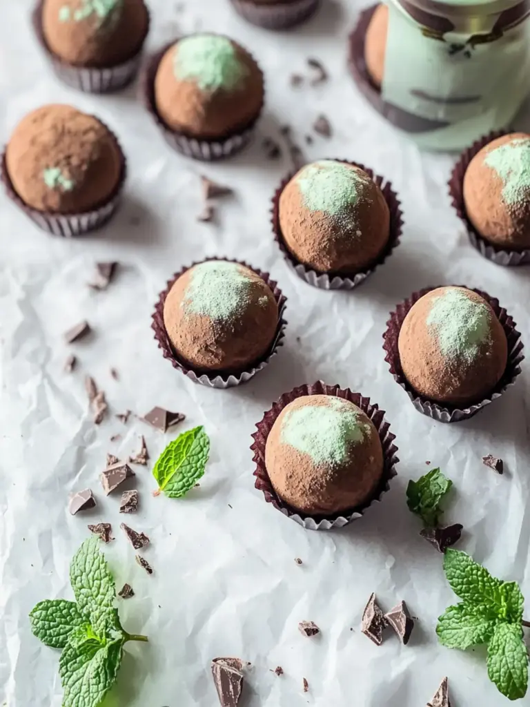 Mint Chocolate Truffles
