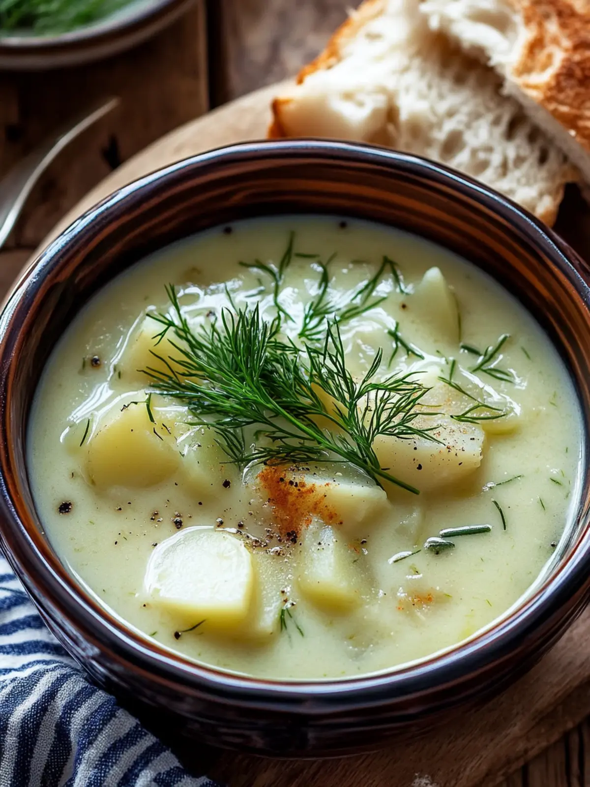 Creamy Potato & Dill Soup: A Cozy Culinary Hug 3 Creamy Potato & Dill Soup