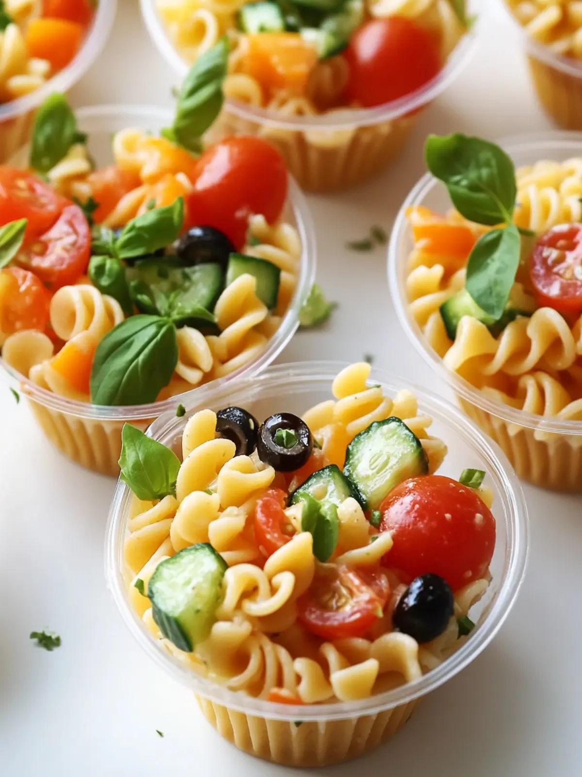Vibrant Pasta Salad Cups for Easy Make-Ahead Fun 5 Pasta Salad Cups