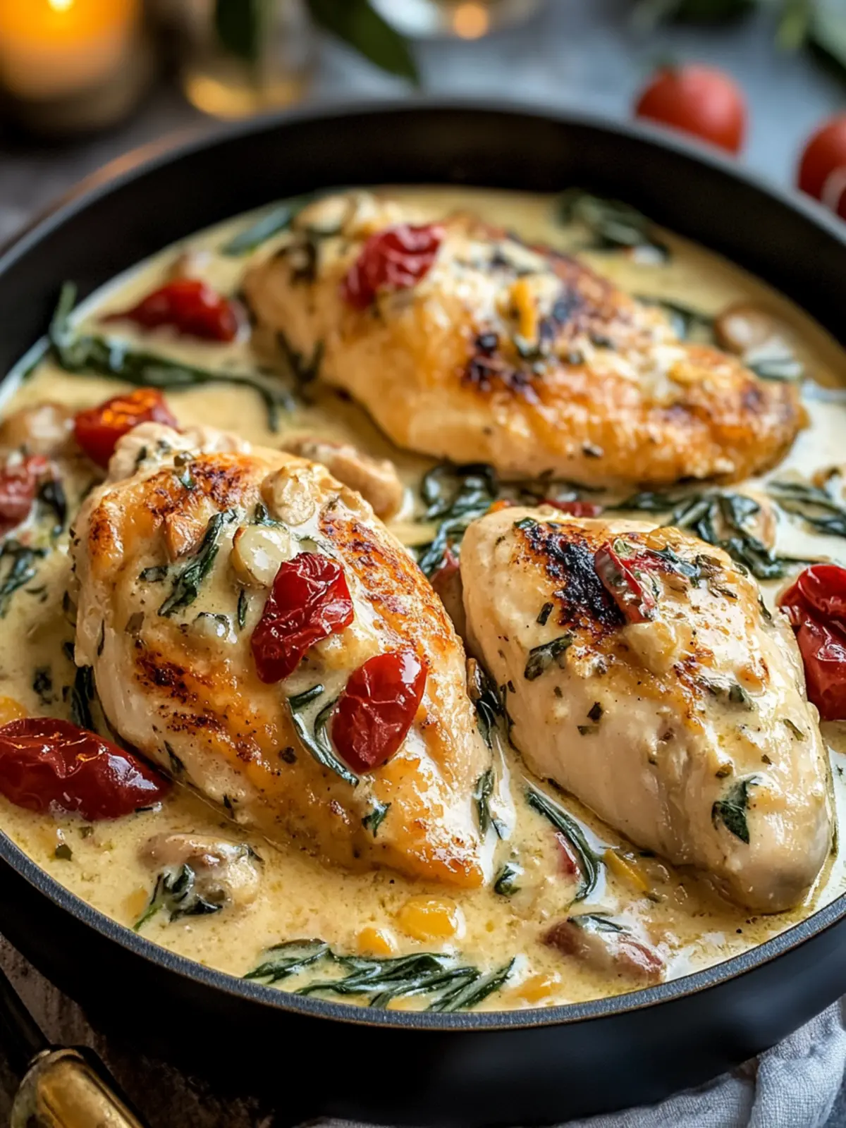 Creamy Tuscan Chicken: A Flavor-Packed Dinner Delight 5 Creamy Tuscan Chicken