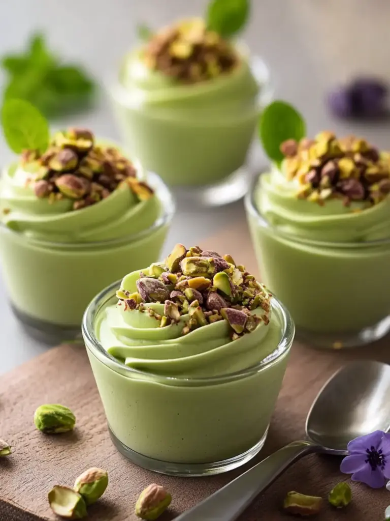 Pistachio Mousse Cups