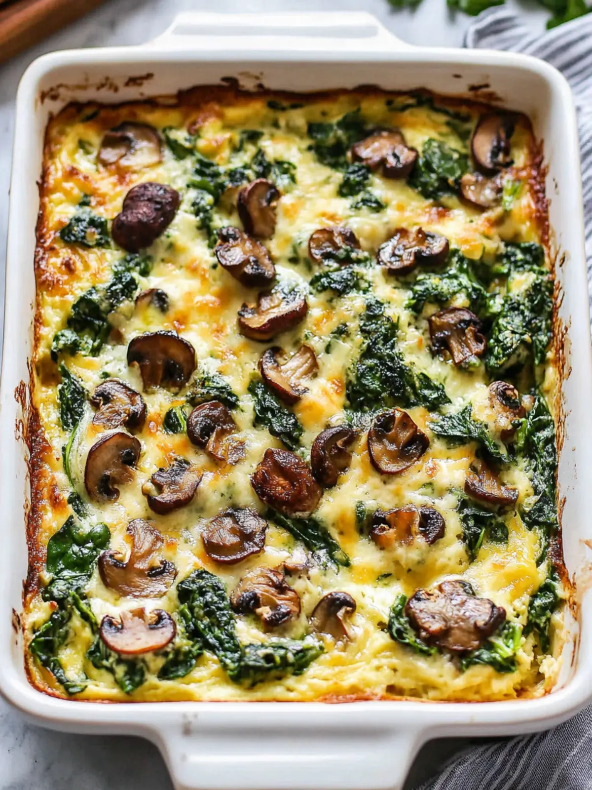 Delicious Spinach Mushroom Breakfast Casserole for Brunch Bliss 3 Spinach Mushroom Breakfast Casserole