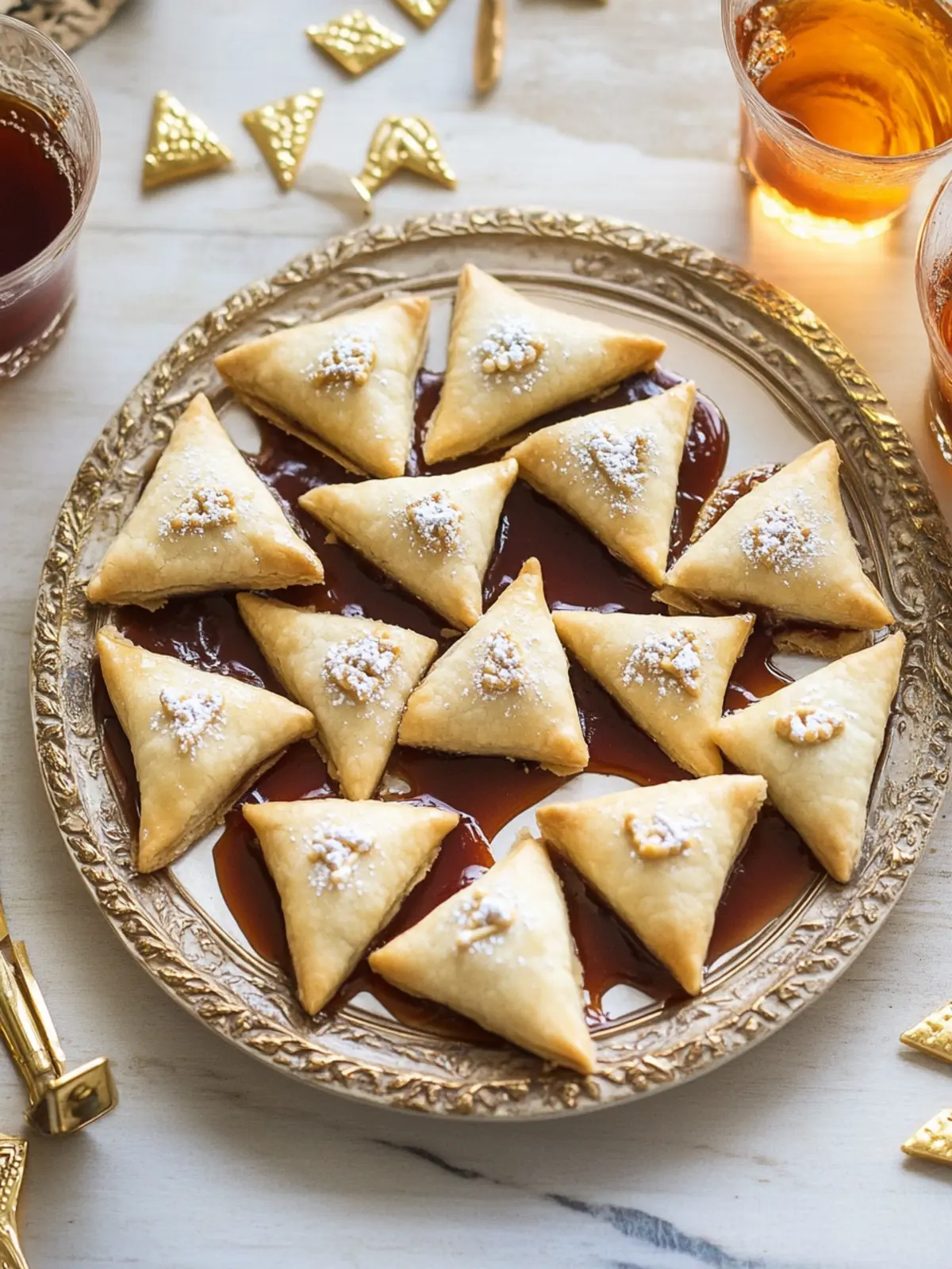 Millionaire’s Shortbread Hamantaschen: Celebrate with Decadence 4 Millionaire’s Shortbread Hamantaschen