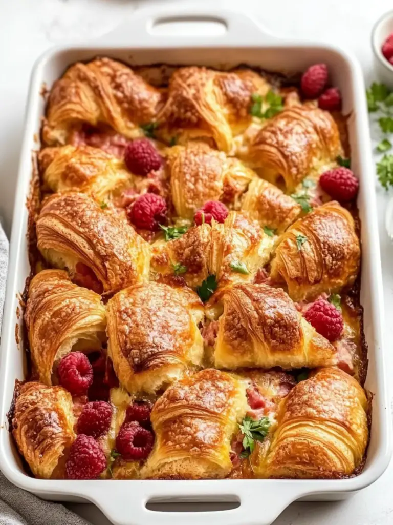 Croissant Breakfast Casserole