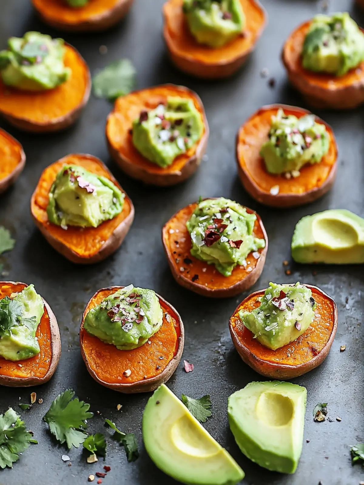 Sweet Potato Bites with Avocado: Easy, Tasty Party Treats 4 Sweet Potato Bites with Avocado