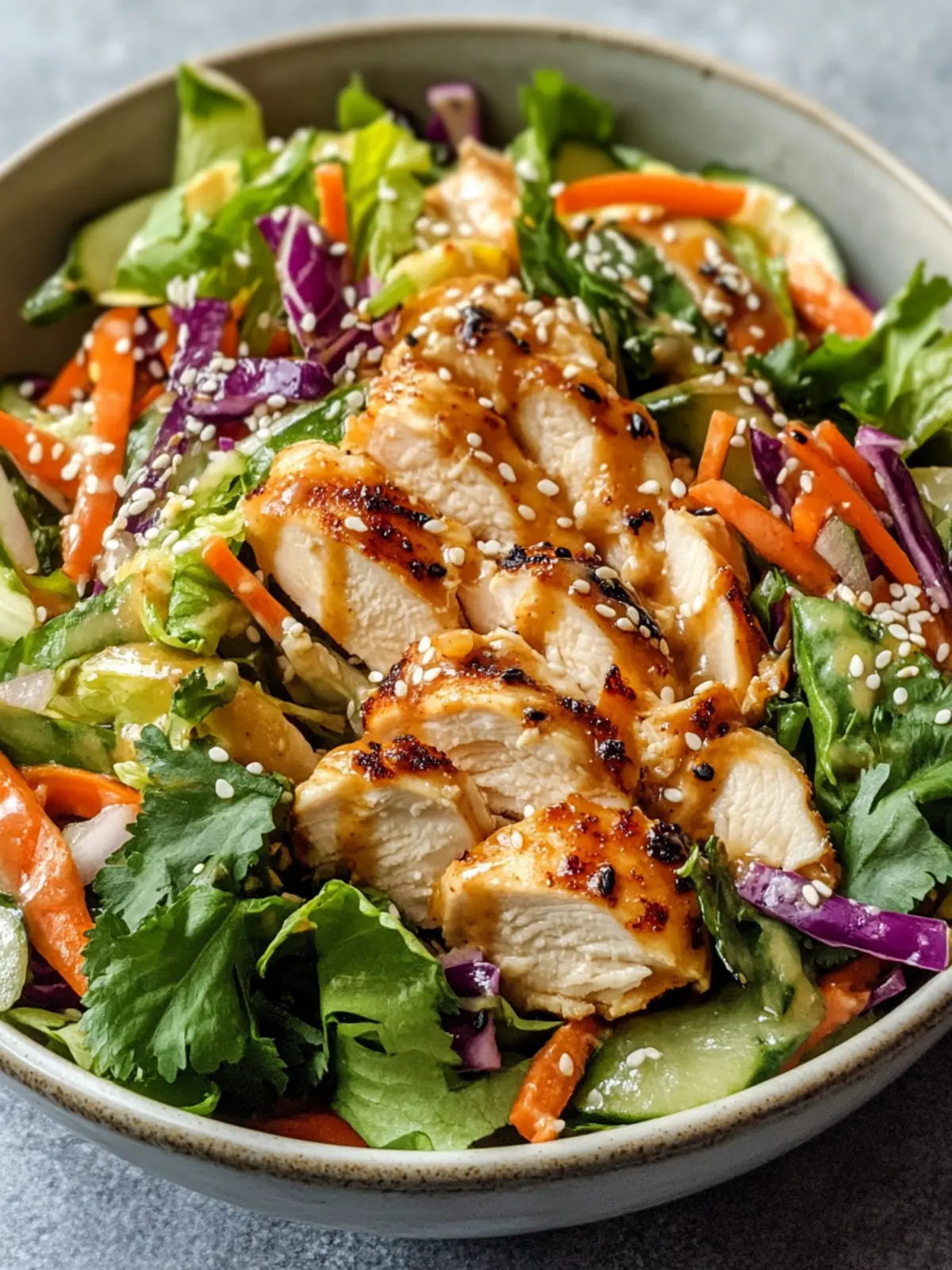 Healthy Asian Sesame Chicken Salad for Vibrant Lunch Bliss 2 Asian Sesame Chicken Salad