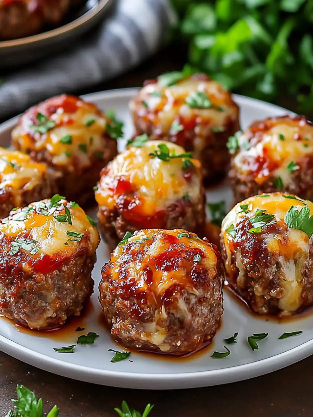 Cheesy Stuffed Meatloaf Bites: Irresistible Party Pleasers 4 Cheesy Stuffed Meatloaf Bites