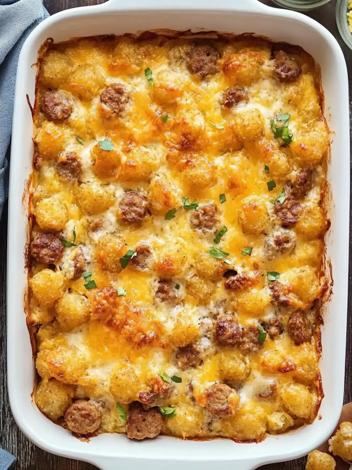 Tasty Tater Tot Sausage Breakfast Casserole for Easy Mornings 4 Tater Tot Sausage Breakfast Casserole