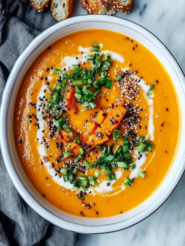 Spicy Miso Carrot Soup