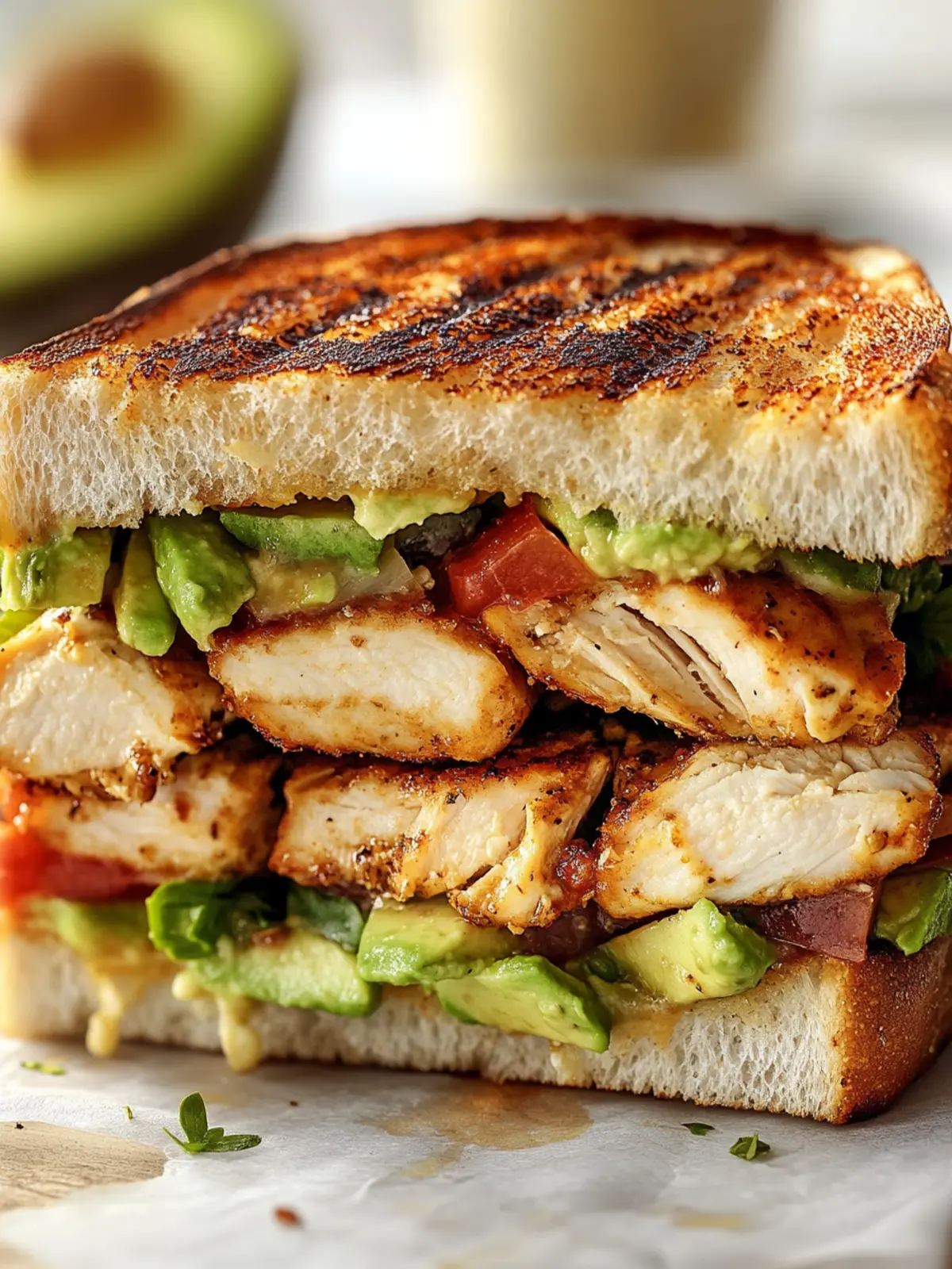 Loaded Chicken & Avocado Sandwich