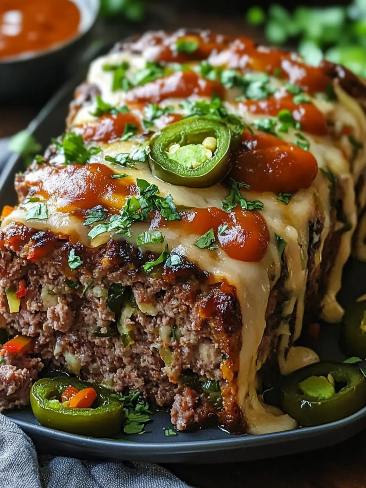 Spicy Jalapeño Popper Meatloaf: Comfort Food with a Kick 3 Spicy Jalapeño Popper Meatloaf