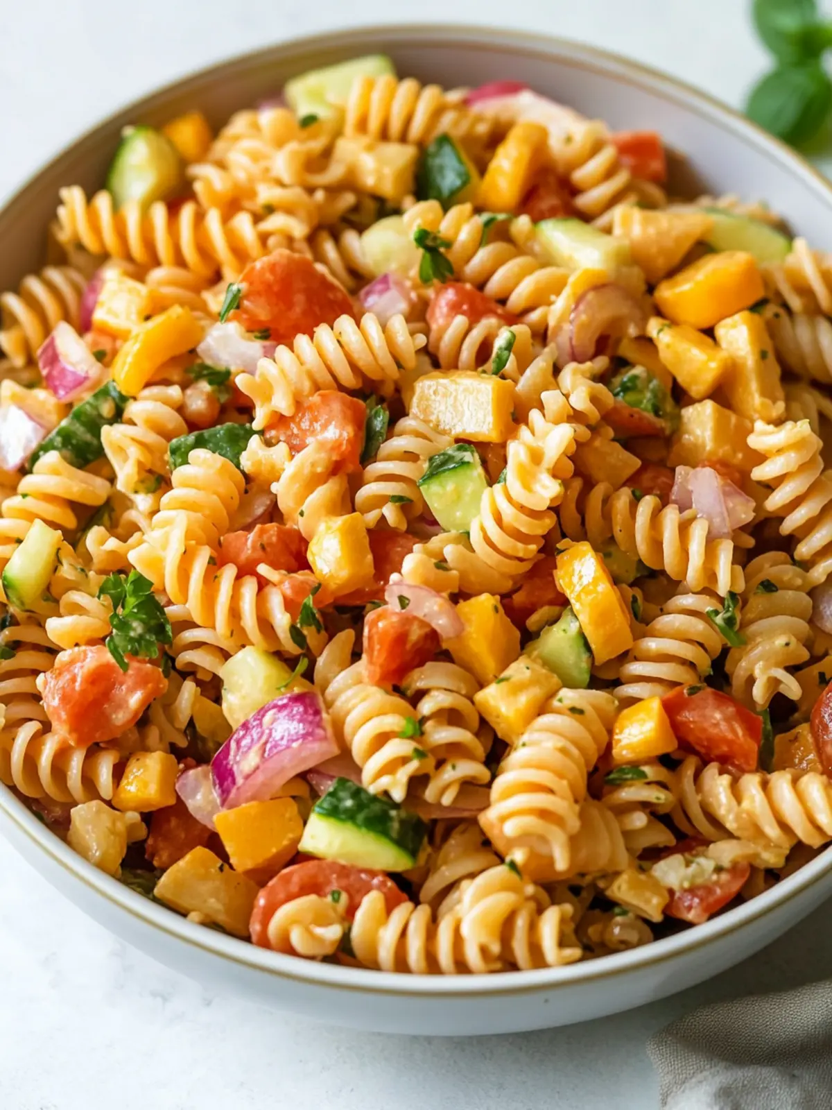Zesty Supreme Pasta Salad for a Flavor-Packed Feast 4 Zesty Supreme Pasta Salad