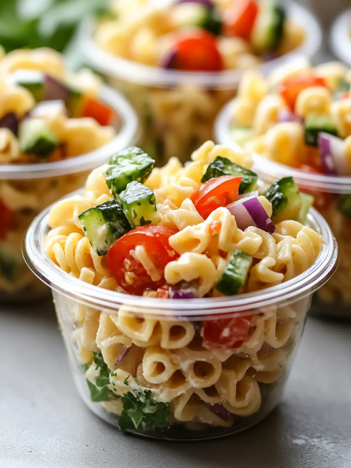 Vibrant Pasta Salad Cups for Easy Make-Ahead Fun 4 Pasta Salad Cups