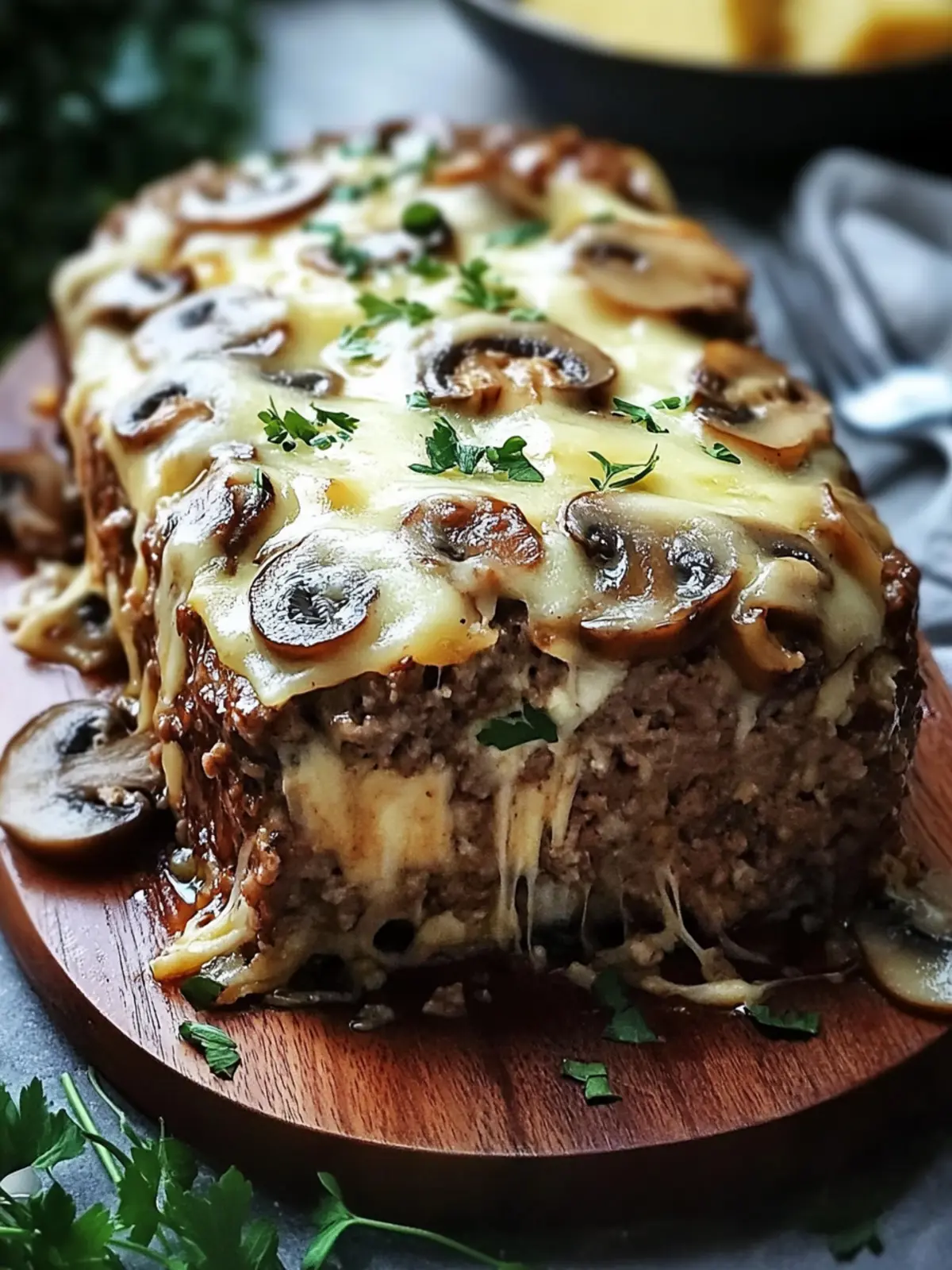 Mushroom Swiss Cheese Meatloaf That’s Comfort Food Perfected 3 Mushroom Swiss Cheese Meatloaf