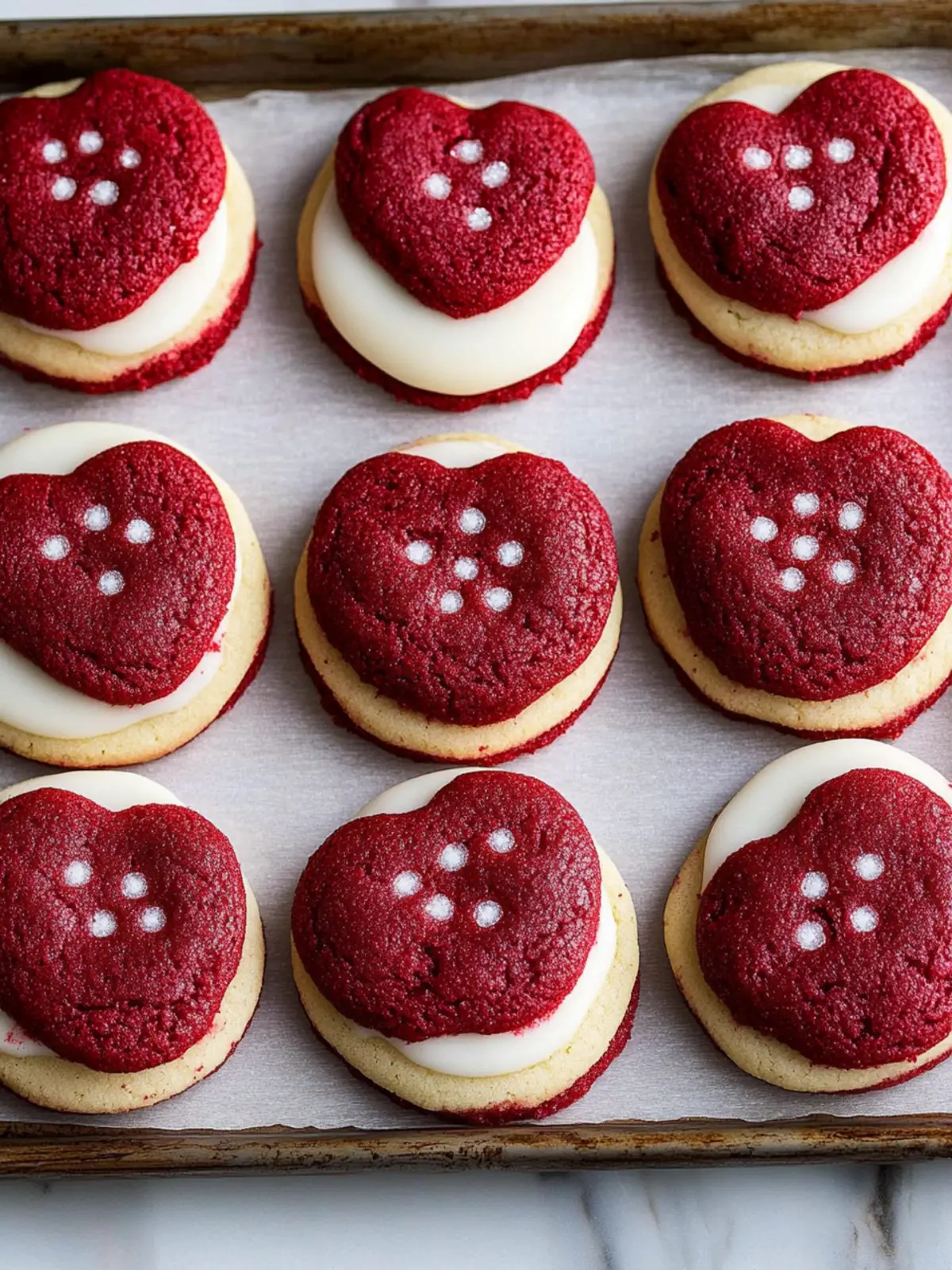 Red Velvet Sugar Cookies with White Chocolate Bliss 5 Red Velvet Sugar Cookies
