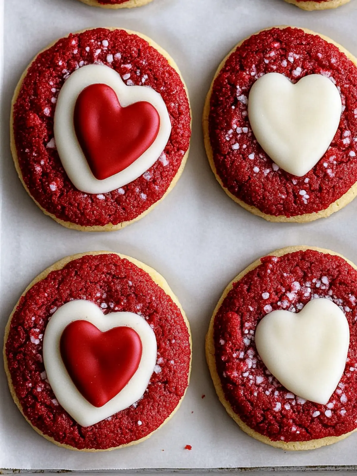 Red Velvet Sugar Cookies with White Chocolate Bliss 3 Red Velvet Sugar Cookies