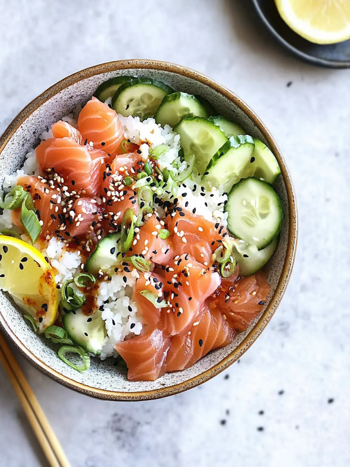 Miso Soy Salmon Sashimi Bowl: Fresh Flavor in 15 Minutes 2 Miso Soy Salmon Sashimi Bowl