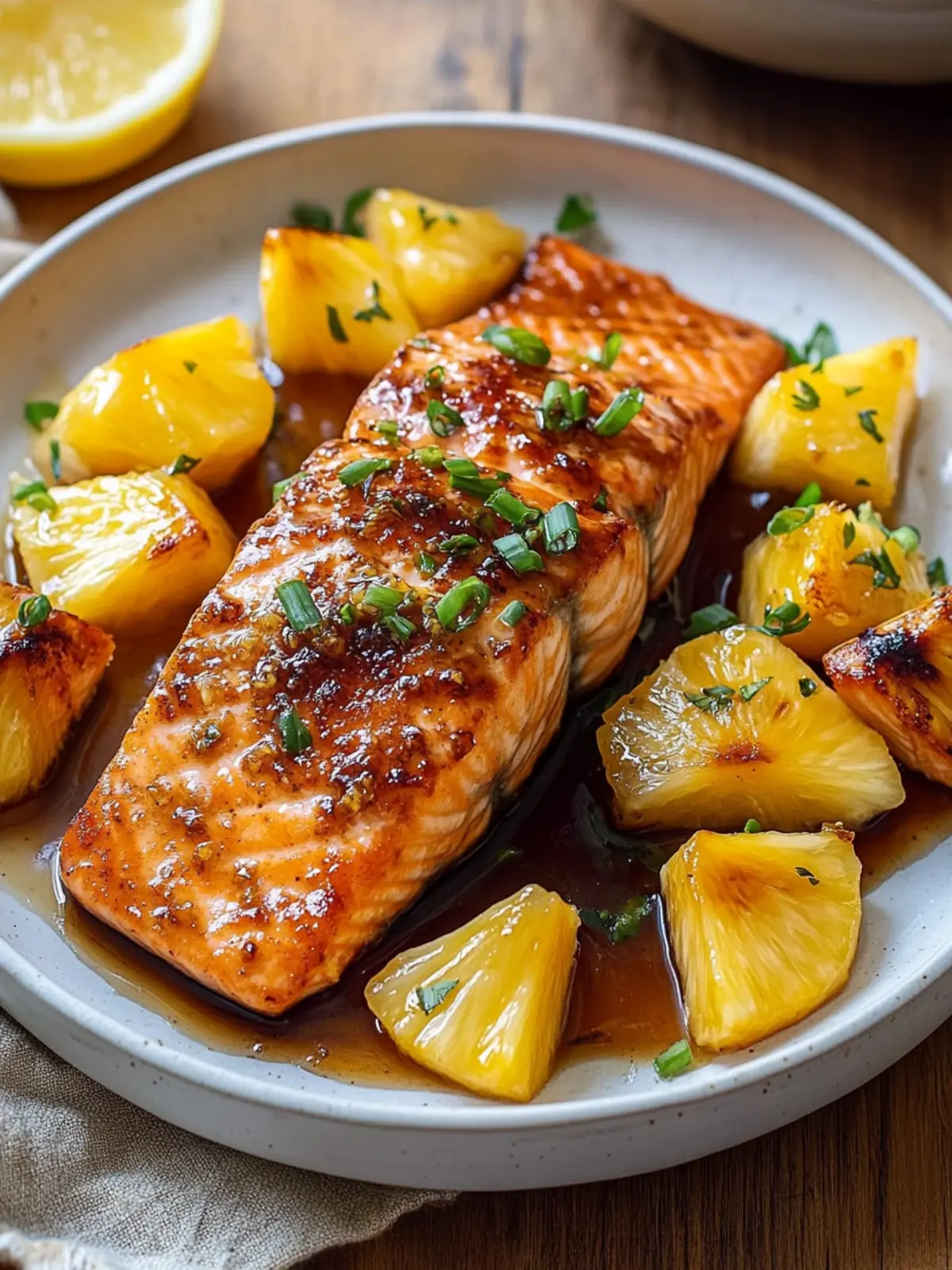 Pineapple Glazed Salmon