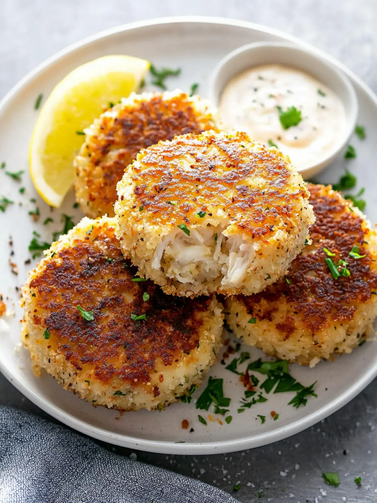 Crispy Crab Cakes for a Homemade Seafood Delight 4 Crab Cakes