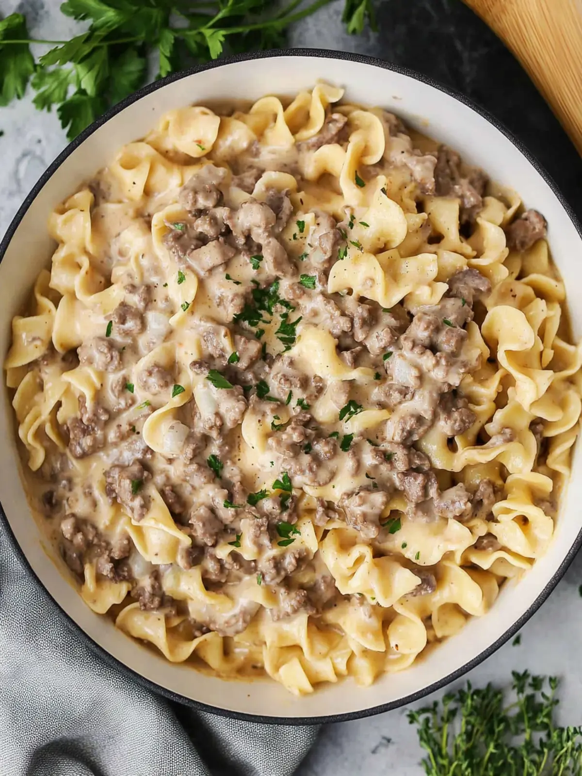 Creamy Hamburger Stroganoff in Just 30 Minutes 4 Hamburger Stroganoff
