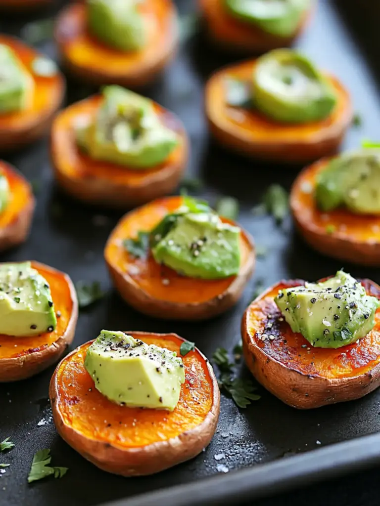 Sweet Potato Bites with Avocado